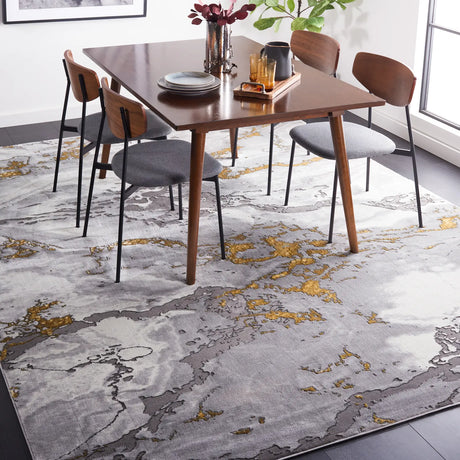Safavieh Craft 10'-6" x 14'-0" Rug in Grey / Gold
