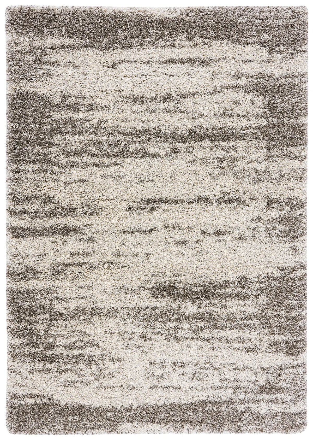 Safavieh Hudson Shag 4'-0" x 6'-0" Rug in Ivory / Grey