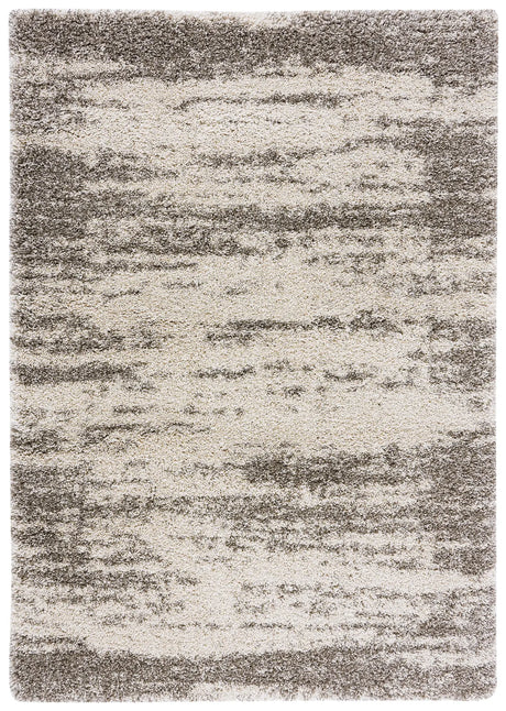 Safavieh Hudson Shag 4'-0" x 6'-0" Rug in Ivory / Grey
