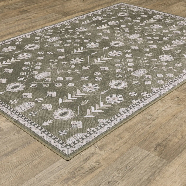 Oriental Weavers Sphinx Addison ADD07 Ivory Rugs - angle detail