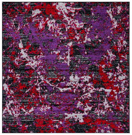 Safavieh Skyler 6'-7" x 6'-7" Rug in Black / Purple