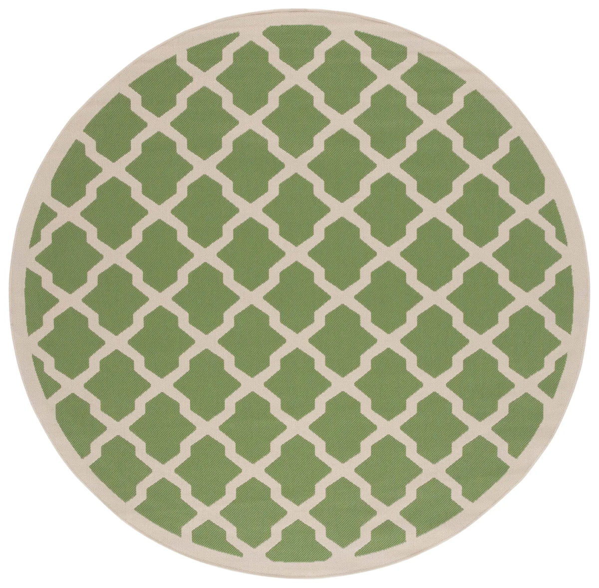 Safavieh Courtyard 7'-10" x 7'-10" Rug in Green / Beige