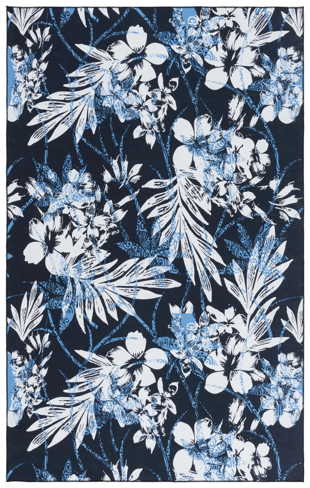 Safavieh Malibu 4'-0" x 6'-0" Rug in Black / Blue
