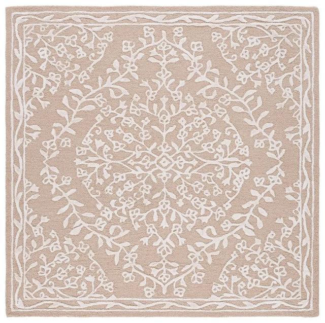 Safavieh Glamour 6'-0" x 6'-0" Rug in Beige / Ivory