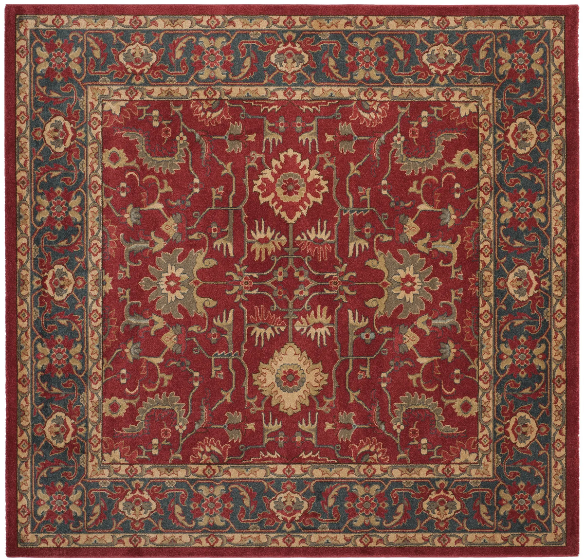 Safavieh Mahal 6'-7" x 6'-7" Rug in Red / Navy