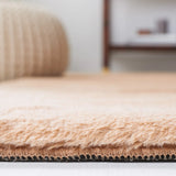 Safavieh Faux Rabbit Fur 5'-0" x 7'-0" Rug in Beige