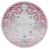 Safavieh Phoenix 500 6'-7" x 6'-7" Rug in Red / Ivory