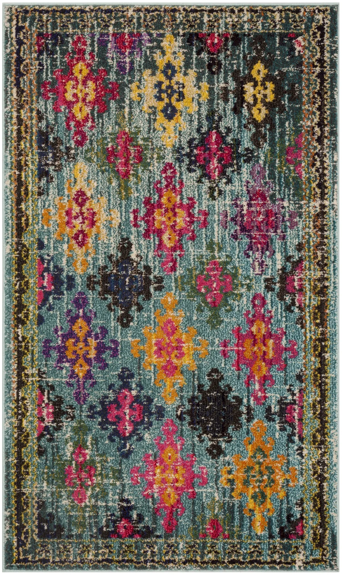 Safavieh Monaco 3'-0" x 5'-0" Rug in Blue / Multi