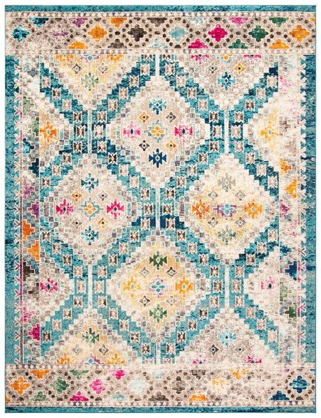 Safavieh Madison 10'-0" x 14'-0" Rug in Dark Blue / Yellow
