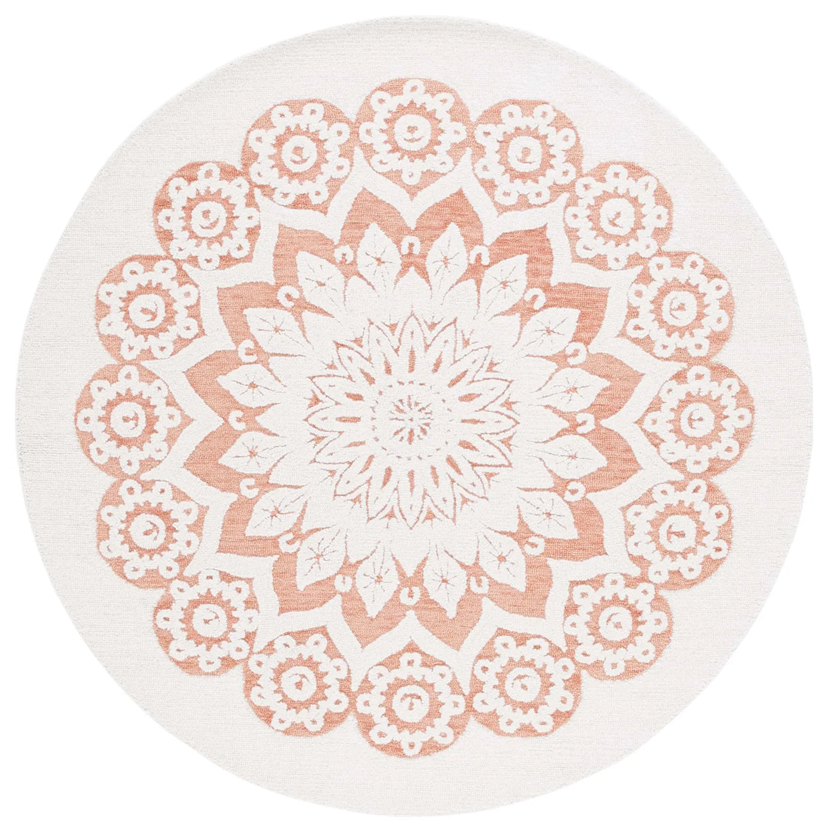Safavieh Blossom 6'-0" x 6'-0" Rug in Ivory / Pink
