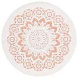 Safavieh Blossom 6'-0" x 6'-0" Rug in Ivory / Pink