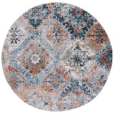 Safavieh Shivan 6'-7" x 6'-7" Rug in Blue / Rose