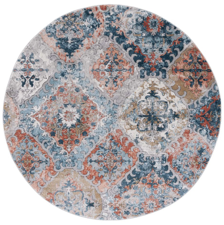 Safavieh Shivan 6'-7" x 6'-7" Rug in Blue / Rose