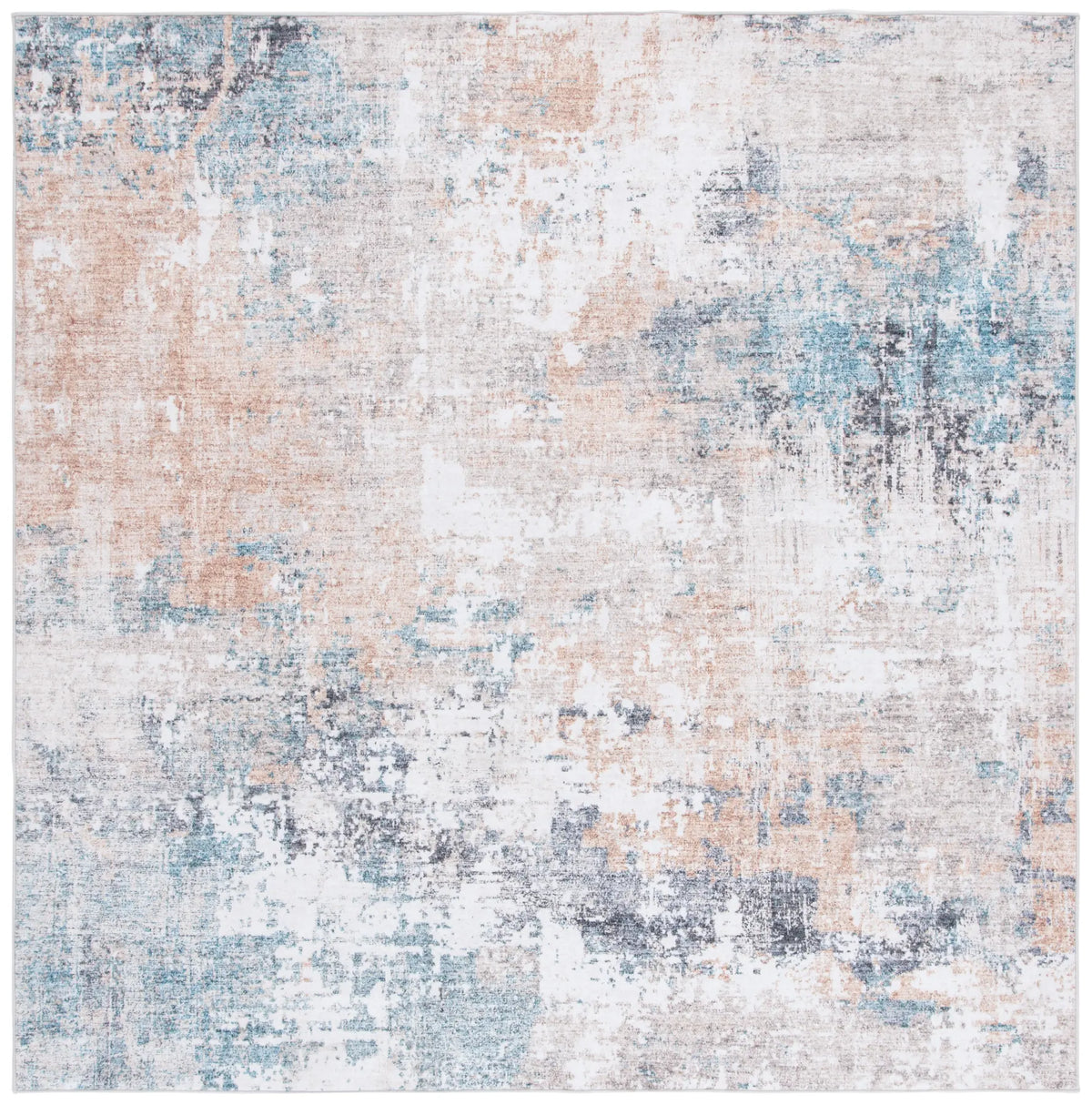 Safavieh Santa Monica 6'-0" x 6'-0" Rug in Ivory / Rust
