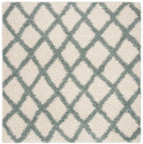 Safavieh Sgd-Dallas Shag 6'-0" x 6'-0" Rug in Ivory / Seafoam