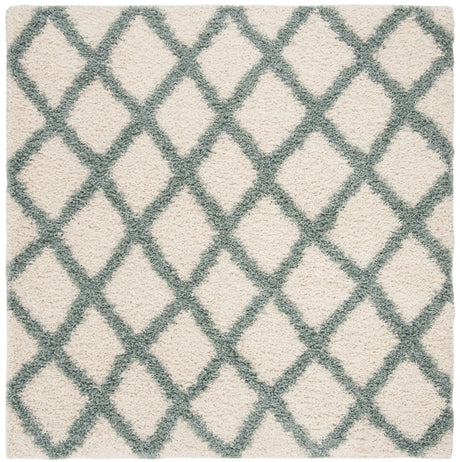 Safavieh Sgd-Dallas Shag 6'-0" x 6'-0" Rug in Ivory / Seafoam