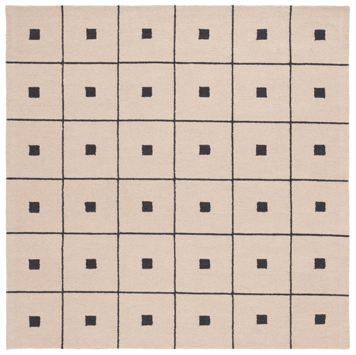 Safavieh Martha Stewart 300 6'-0" x 6'-0" Rug in Beige / Black