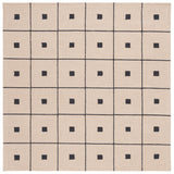 Safavieh Martha Stewart 300 6'-0" x 6'-0" Rug in Beige / Black