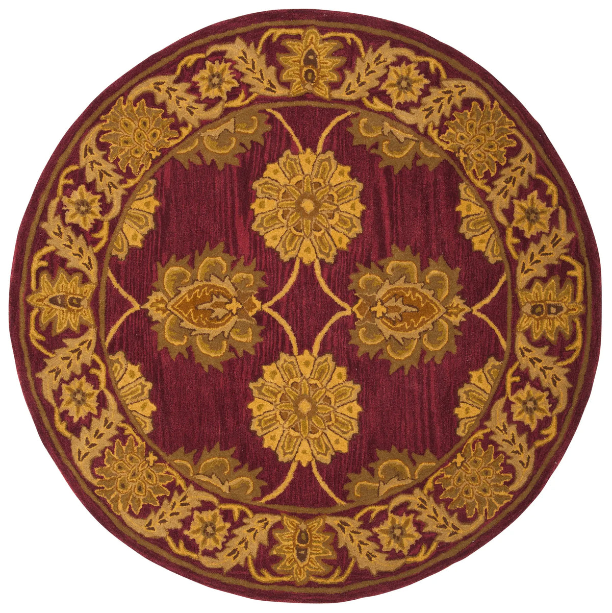 Safavieh Heritage 6'-0" x 6'-0" Rug in Maroon