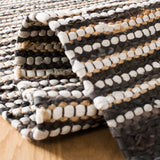 Safavieh Vintage Leather 5'-0" x 8'-0" Rug in Dark Brown / Multi