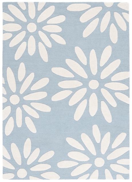 Safavieh Safavieh Kids 4'-0" x 6'-0" Rug in Light Blue / Ivory
