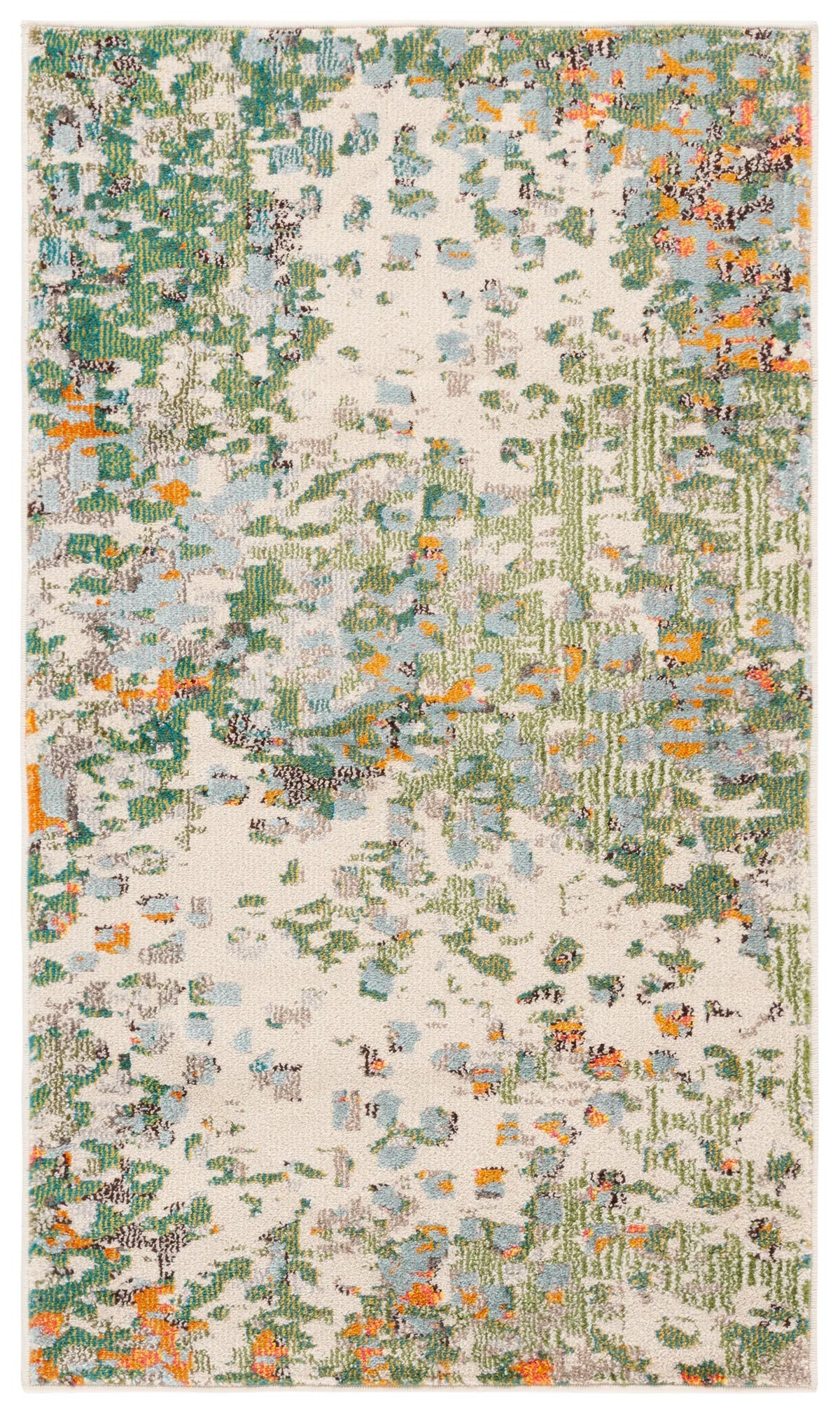 Safavieh Monaco 3'-0" x 5'-0" Rug in Sage / Rust