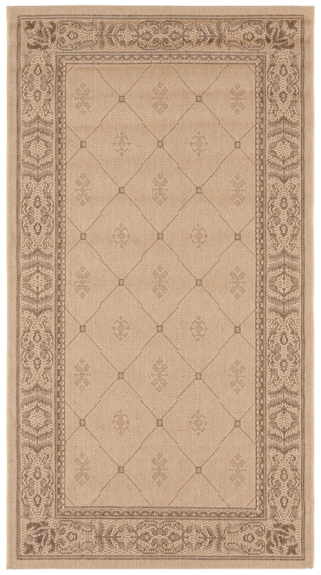 Safavieh Courtyard 2'-7" x 5'-0" Rug in Natural / Brown