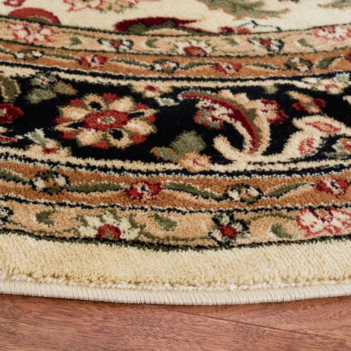 Safavieh Lyndhurst 6'-0" x 6'-0" Rug in Beige / Black