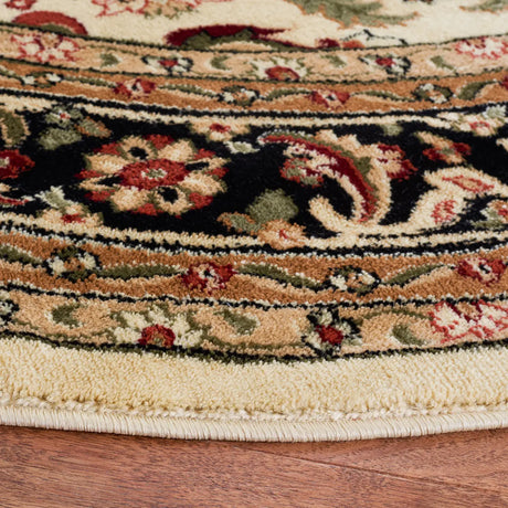 Safavieh Lyndhurst 6'-0" x 6'-0" Rug in Beige / Black