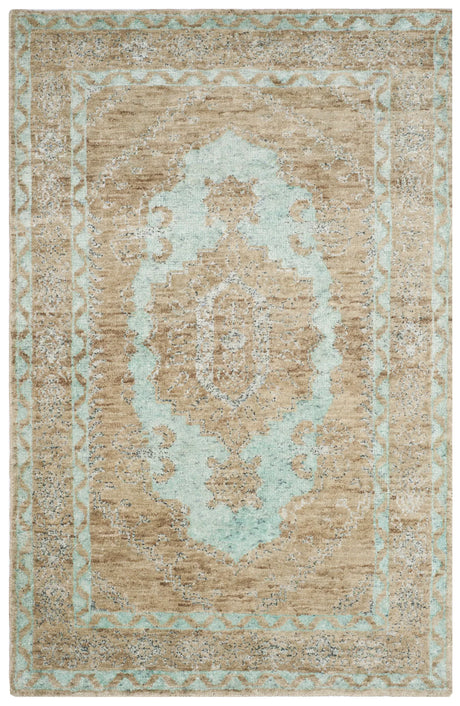 Safavieh Tangier 5'-0" x 8'-0" Rug in Seafoam / Beige