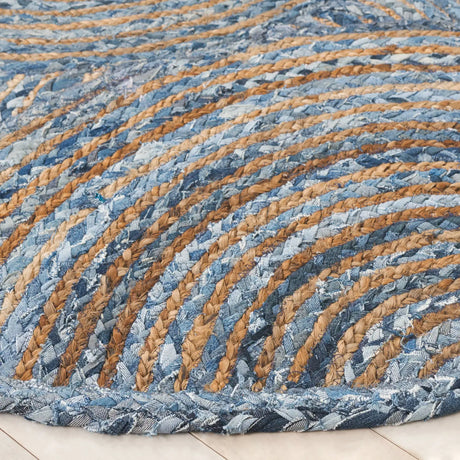 Safavieh Cape Cod 6'-0" x 6'-0" Rug in Blue / Natural