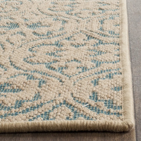 Safavieh Palm Beach 2'-0" x 8'-0" Rug in Natural / Turquoise