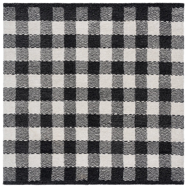 Safavieh Genre 6'-0" x 6'-0" Rug in Charcoal / Ivory