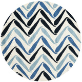 Safavieh Soho 6'-0" x 6'-0" Rug in Ivory / Blue