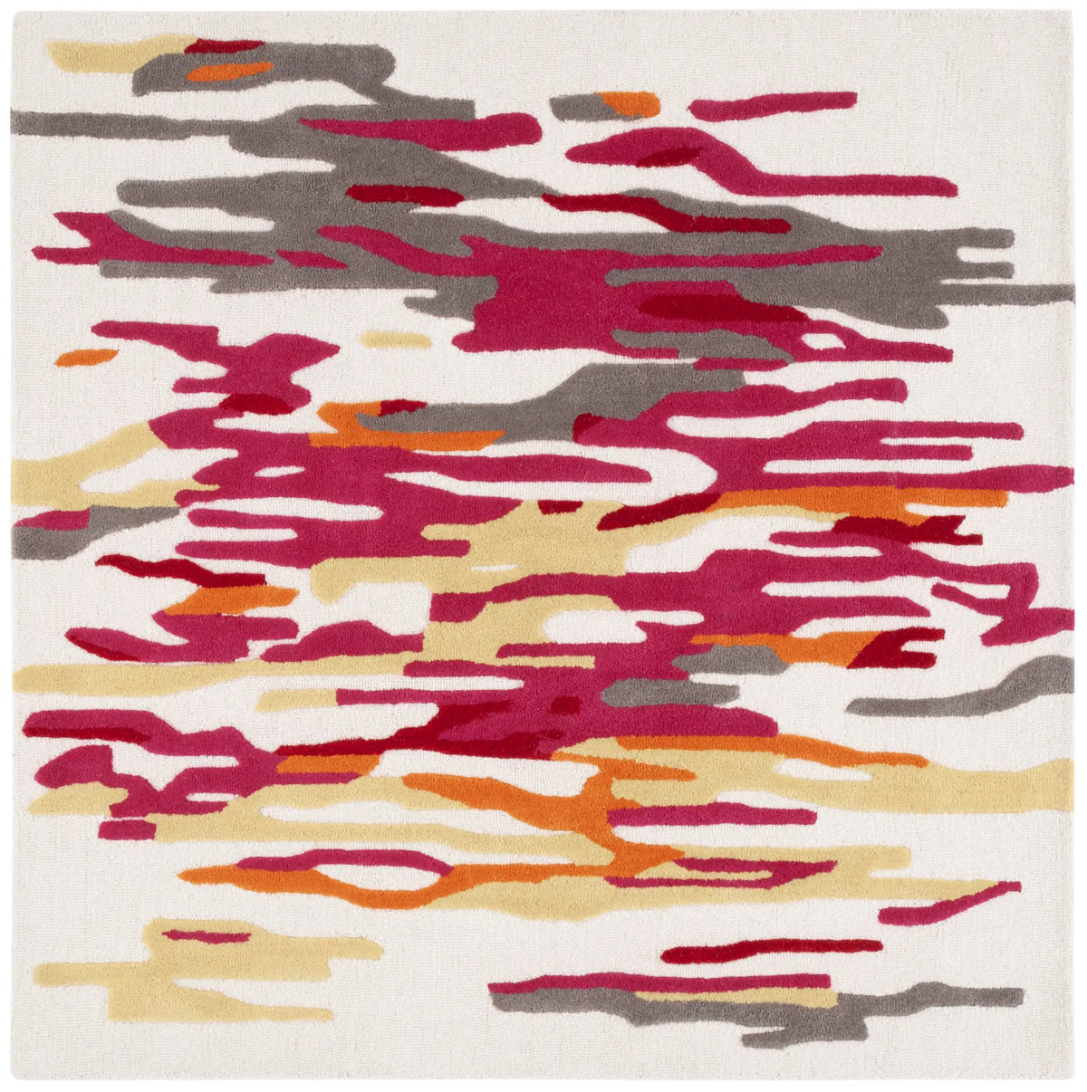 Safavieh Rodeo Drive 6'-0" x 6'-0" Rug in Ivory / Red
