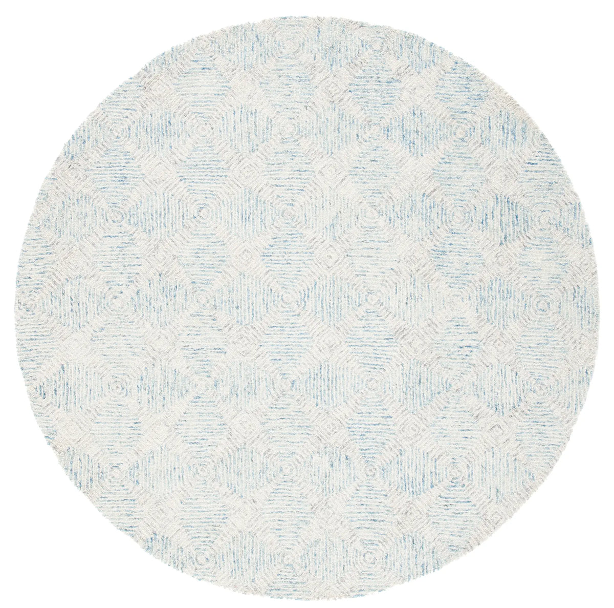 Safavieh Abstract 6'-0" x 6'-0" Rug in Ivory / Light Blue
