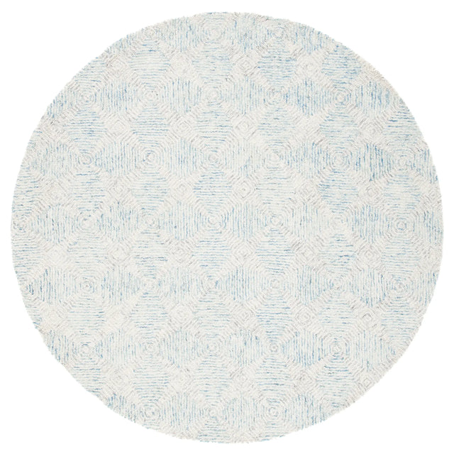Safavieh Abstract 6'-0" x 6'-0" Rug in Ivory / Light Blue