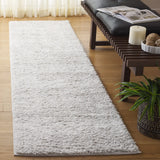 Safavieh Rumi Shag 2'-2" x 8'-0" Rug in Grey / Ivory