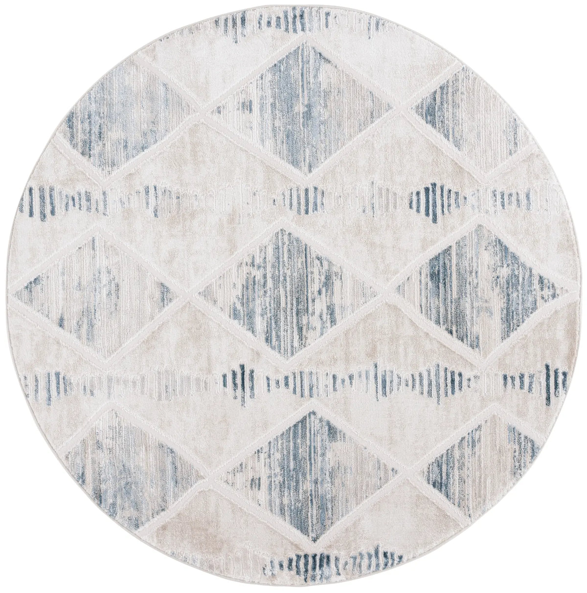 Safavieh Kingston 6'-7" x 6'-7" Rug in Beige / Grey