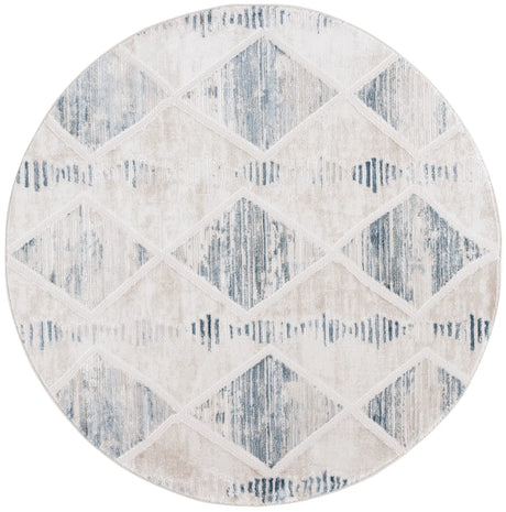 Safavieh Kingston 6'-7" x 6'-7" Rug in Beige / Grey