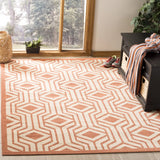 Safavieh Courtyard 4'-0" x 5'-7" Rug in Beige / Terracotta