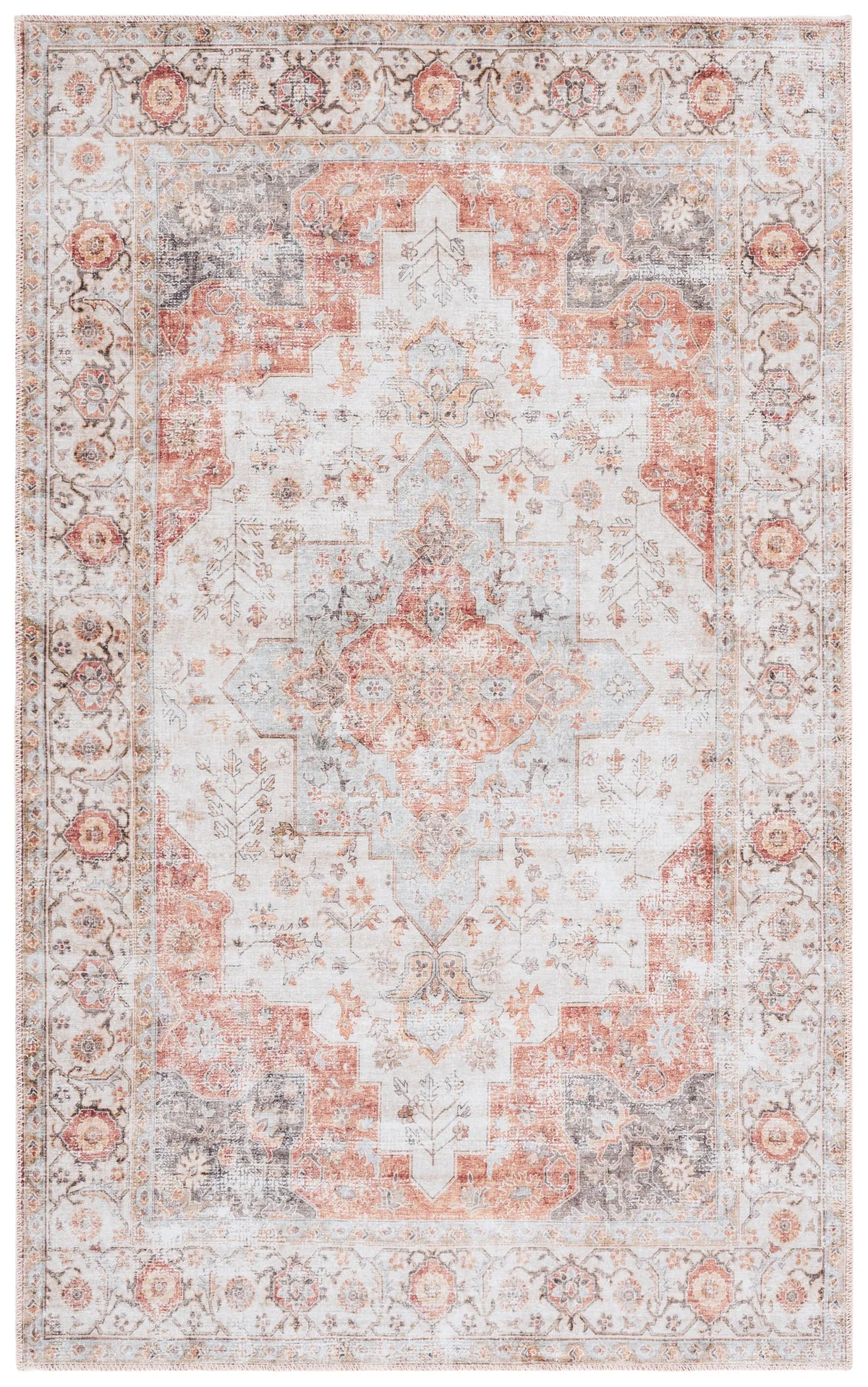 Safavieh Arizona 3'-0" x 5'-0" Rug in Beige / Rust