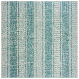 Safavieh Courtyard 6'-7" x 6'-7" Rug in Light Grey / Teal