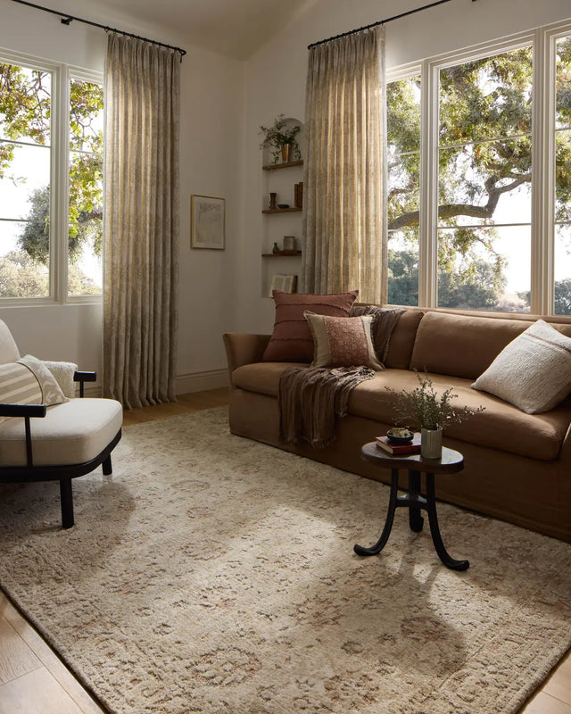 Loloi Percival PCV-04 Natural / Salmon Rug - room scene 3