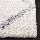 Safavieh Parma Shag 4'-0" x 6'-0" Rug in Cream / Grey