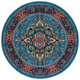 Safavieh Journey 6'-7" x 6'-7" Rug in Blue / Red