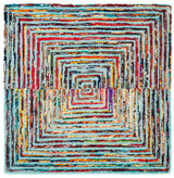 Safavieh Nantucket 4'-0" x 4'-0" Rug in Teal