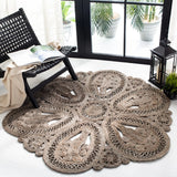 Safavieh Natural Fiber 5'-0" x 5'-0" Rug in Grey