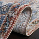 Safavieh Jasmine 4'-5" x 6'-5" Rug in Rust / Blue