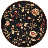 Safavieh Lyndhurst 5'-3" x 5'-3" Rug in Black / Multi